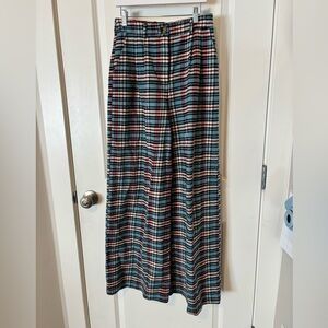 Dressed in Lala Rebel Road Wide Leg Trousers in Americana